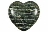 1.7" Polished Chrysotile Serpentine Hearts - Australia - Photo 2